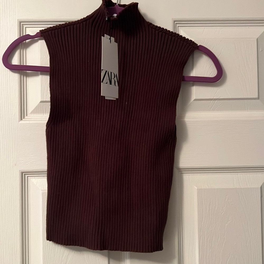Zara burgundy turtleneck. NWT. M